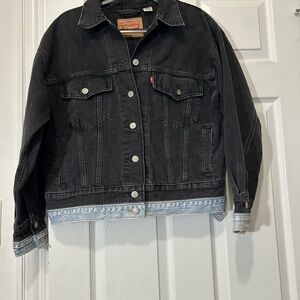 Levi's Women's 90's Trucker with Double Waistband Jacket - Layer Cake S